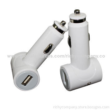 Dual USB Car Charger, Hammer Shape